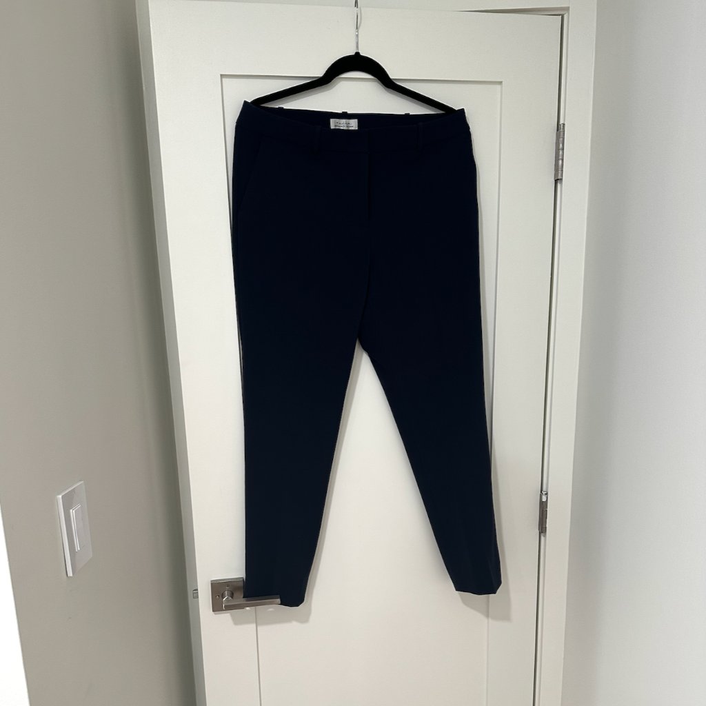 Nwt Women's Tahari Asl New Navy Size 10 Pants